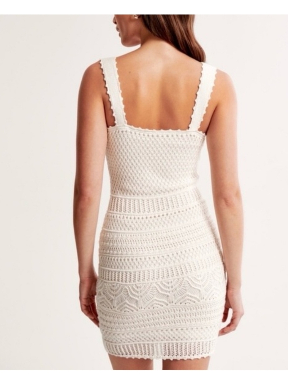 Abercrombie & Fitch Cream Crochet Mini Dress - Picture 2 of 5